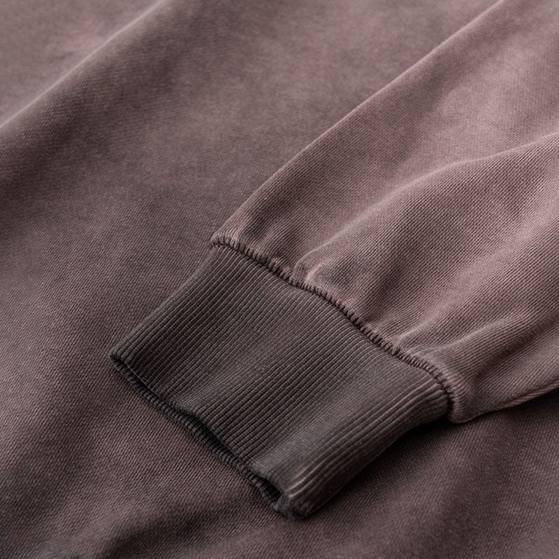 report item Autumn worn looking washed-out vibe round neck sweater men's long-sleeve shirt