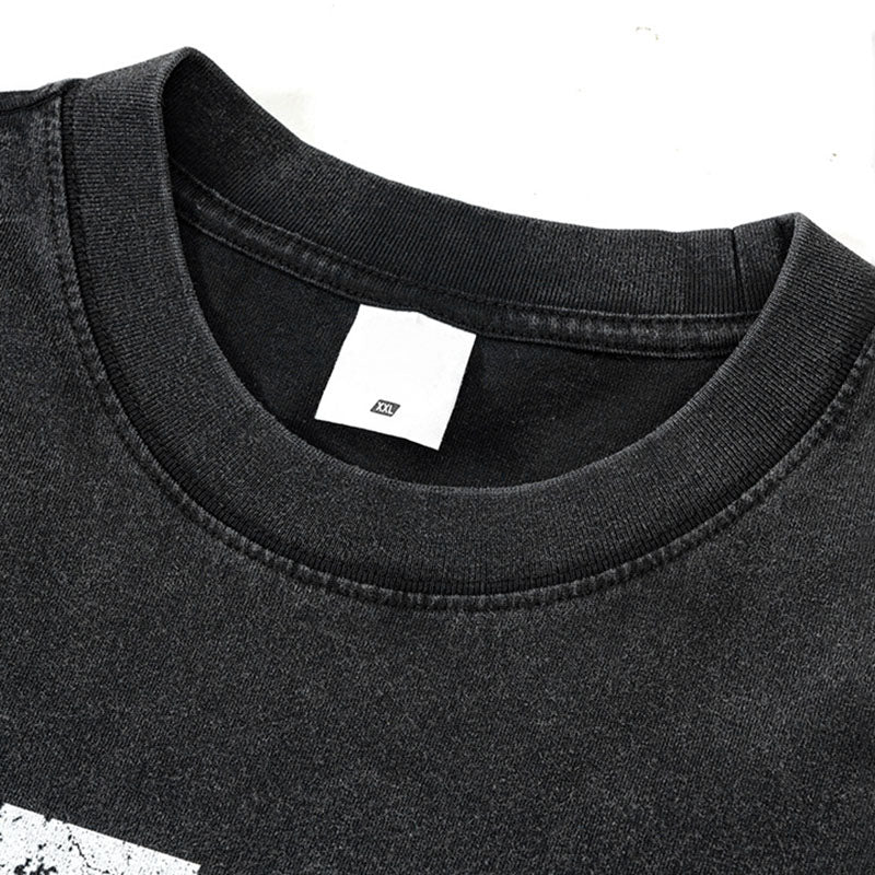 Men's spring and summer new short-sleeved youth pure cotton chips spoof short-sleeved T-shirt for men