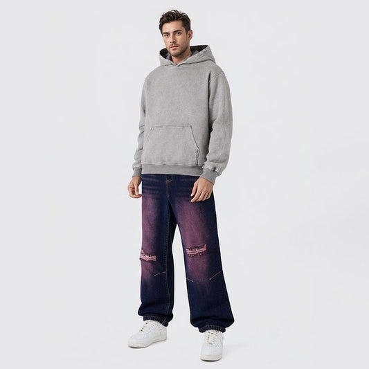 450G heavy wash vintage hoodie