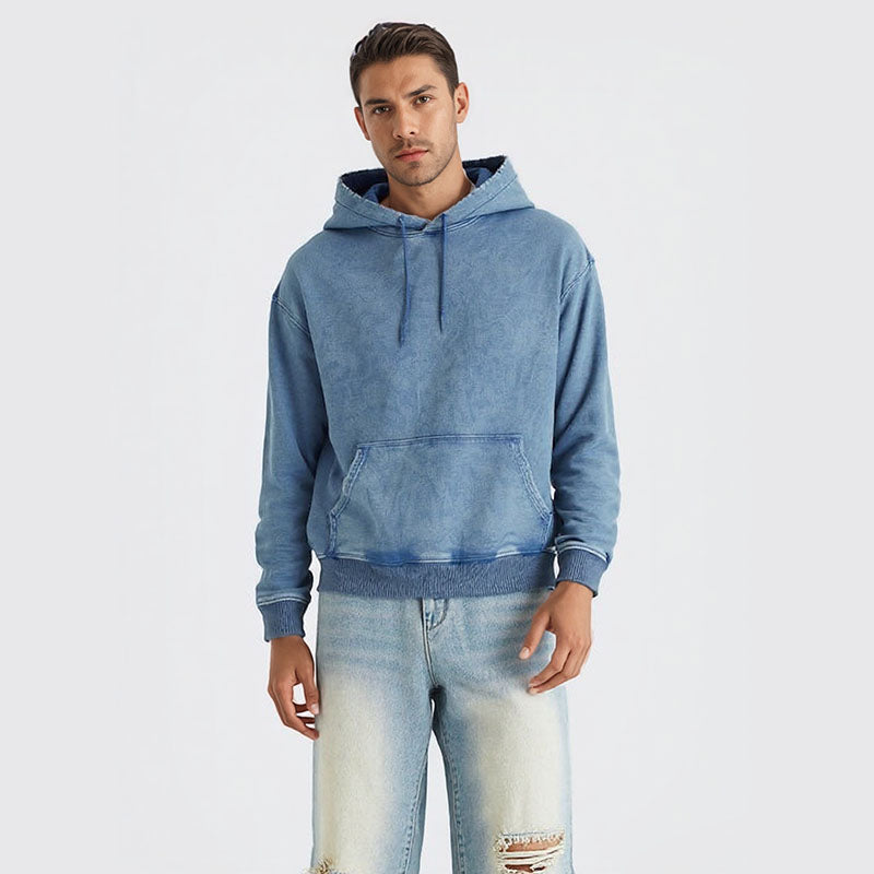450G heavy wash vintage hoodie