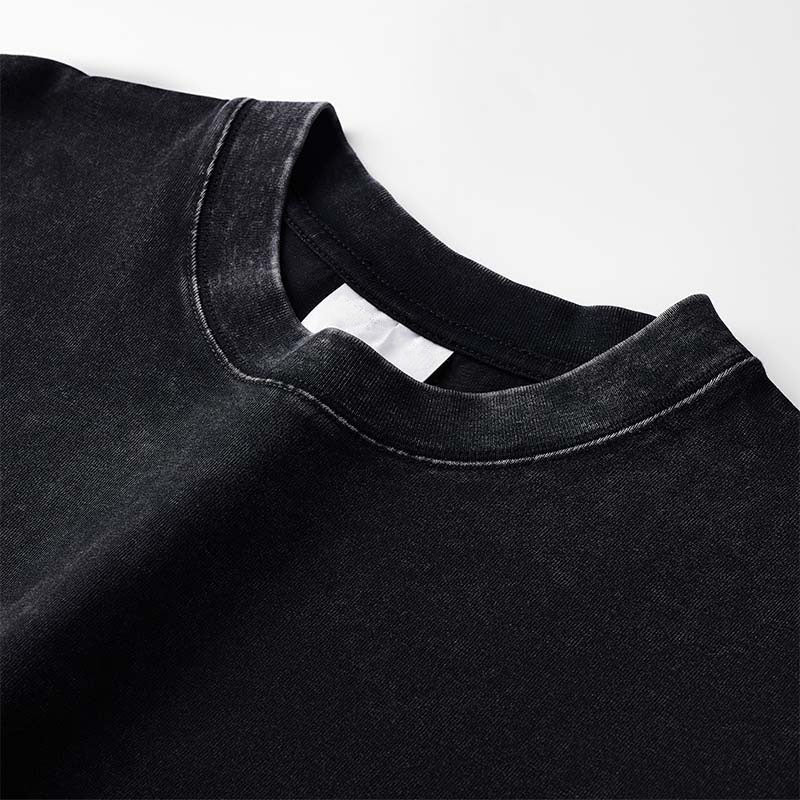 Heavy extra 300g cotton round neck solid color blank T-shirt