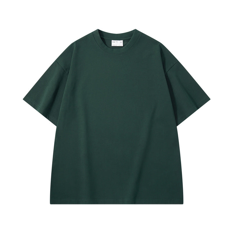 Heavy extra 300g cotton round neck solid color blank T-shirt