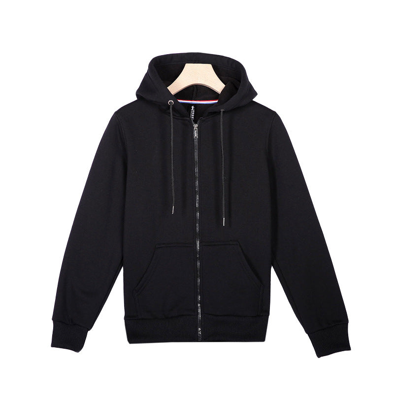 Sports fleece street warm sportswear casual hooded skirt velvet sweatshirt for men