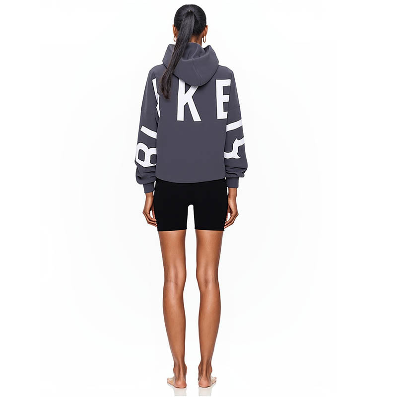 New Fashion Letter Printed Thickened Versatile Long Sleeve Loose Hooded Sweatshirt for Women