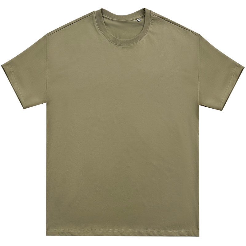 Solid color simple versatile short-sleeved t-shirt for men