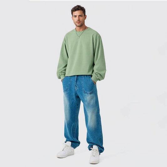 Cosych Men's Cotton Long -Sleeved T -Shirt