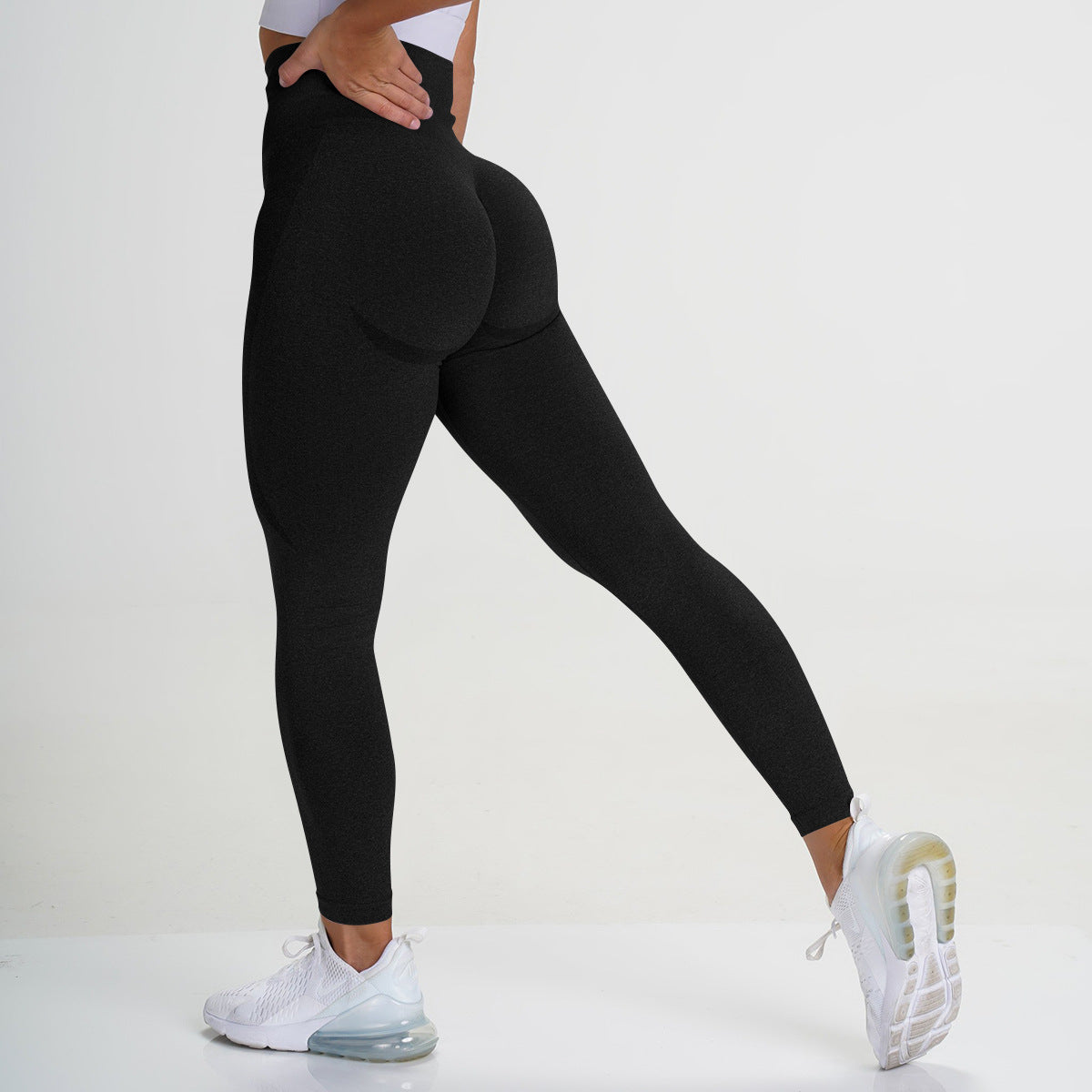 Women Ribbed Seamless Leggings High Waisted Workout Gym Yoga Pants