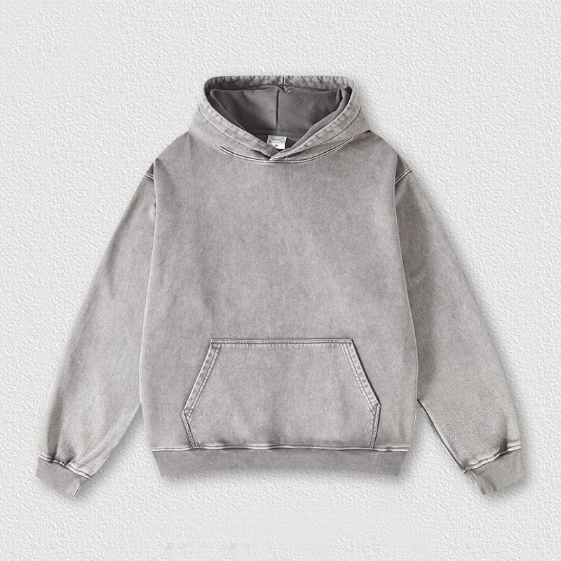 450G heavy wash vintage hoodie