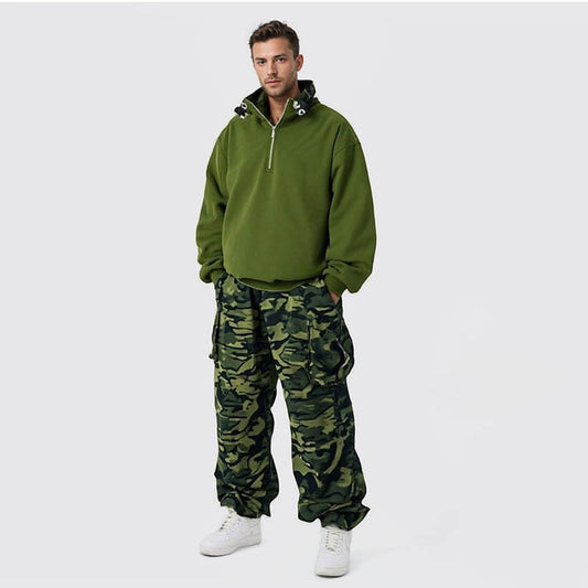 Retro Autumn Winter Washed Cotton Hoodies Unisex Loose Knitted Sport Hooded Pullovers Brand Clothes