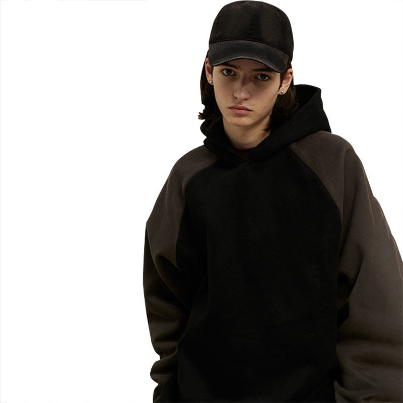 Original 360G heavy hoodie matching color plus fleece shoulder hoodie men's autumn and winter new men's and women's sweatshirts