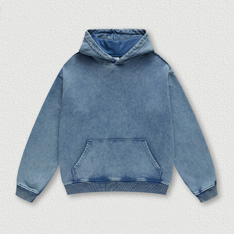 450G heavy wash vintage hoodie