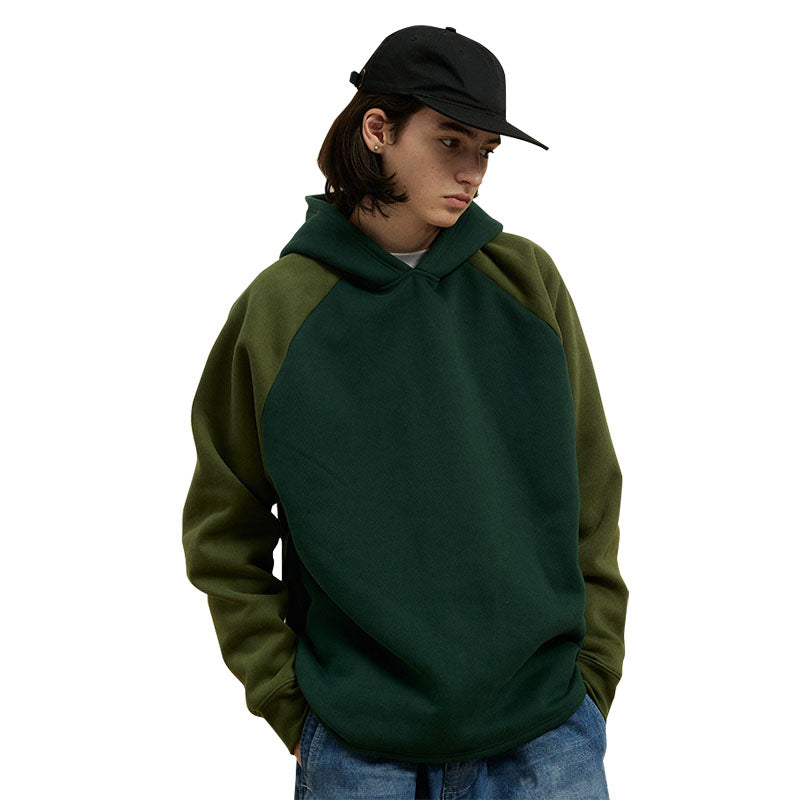 Original 360G heavy hoodie matching color plus fleece shoulder hoodie men's autumn and winter new men's and women's sweatshirts