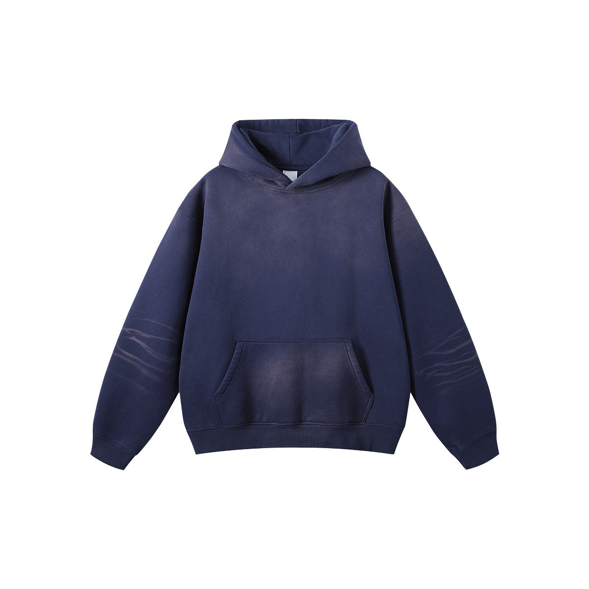 Autumn and winter heavy washed Ma Liu gradient velvet hooded sweatshirt retro sweatshirt