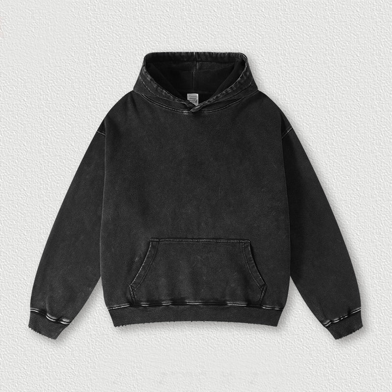 450G heavy wash vintage hoodie