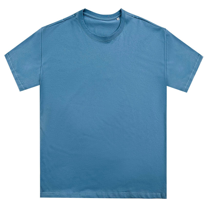 Solid color simple versatile short-sleeved t-shirt for men