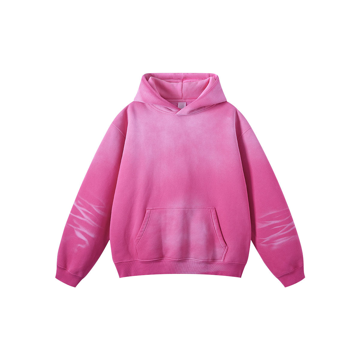 Autumn and winter heavy washed Ma Liu gradient velvet hooded sweatshirt retro sweatshirt