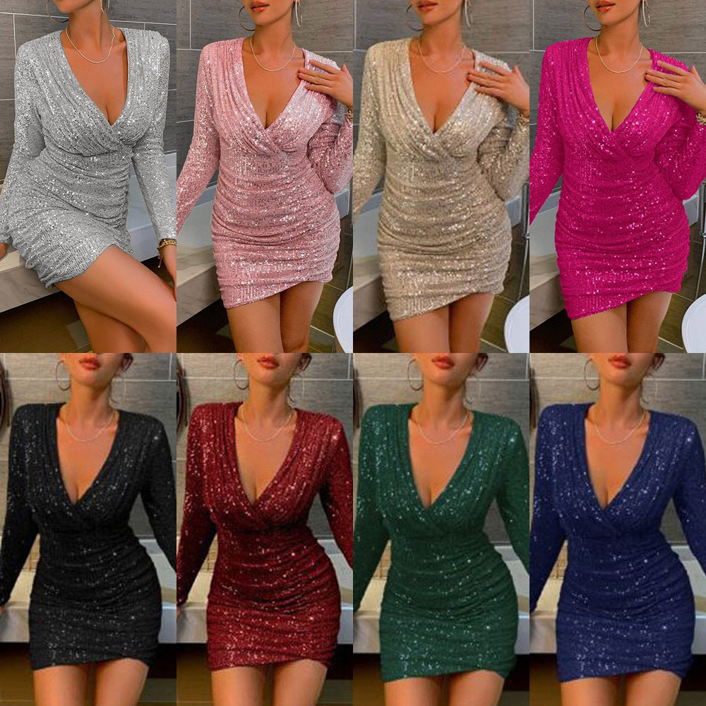 Chic Glow-Up Sequin Bodycon Dress