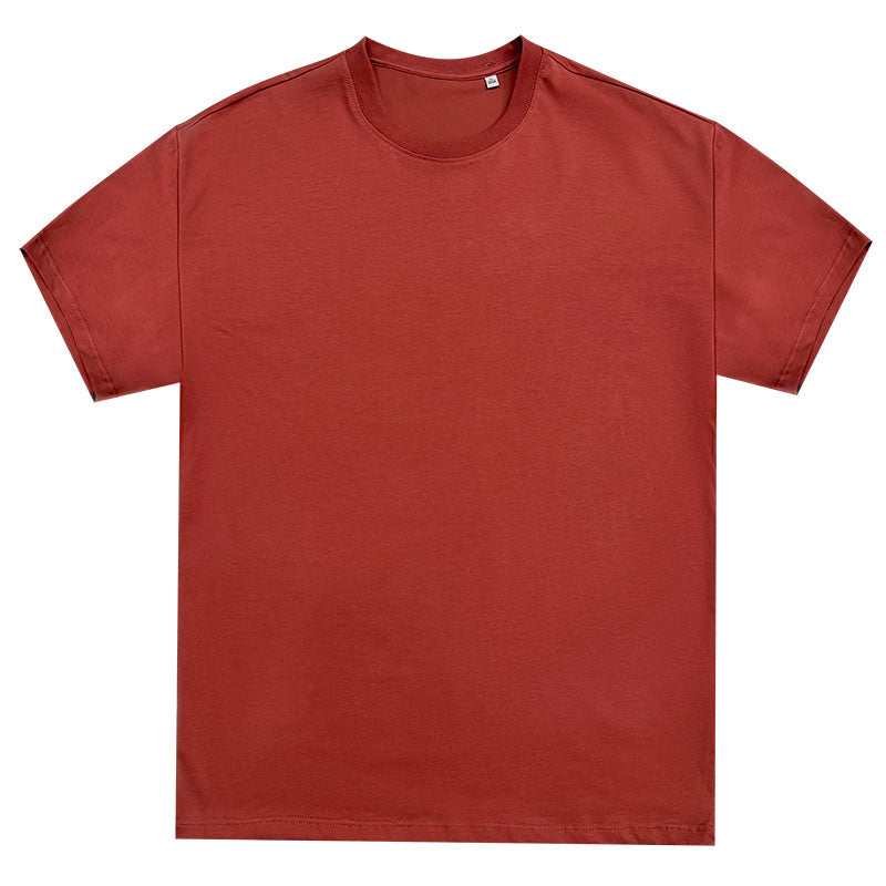 Solid color simple versatile short-sleeved t-shirt for men