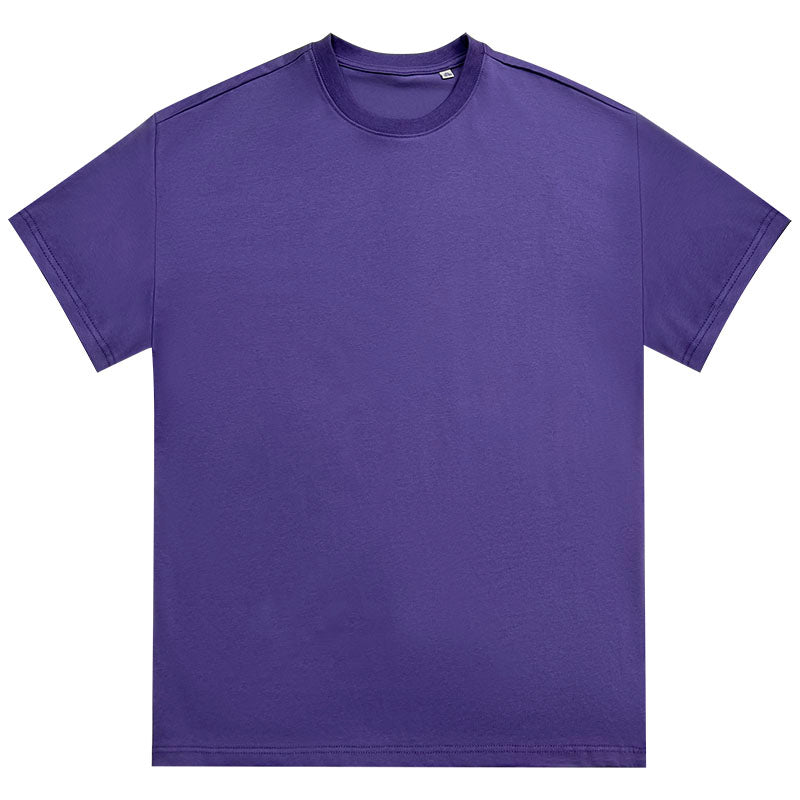 Solid color simple versatile short-sleeved t-shirt for men