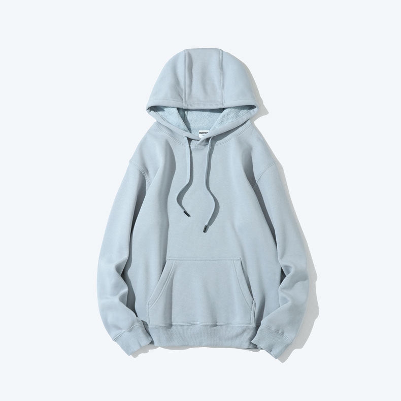 Men's Casual Fleece Hoodie Casual Hooded Sweatshirt Fleece Long Sleeve Pullover